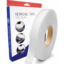 Die Grup Hayal Tela 1.5 cm x 100 M - Çift Taraflı Yapışkan Tela - Şerit Tela - Örümcek Tela - Hayalet Tela - Dikiş Nakış Telası (Beyaz)
