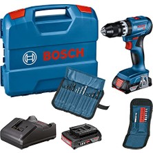 Die Grup Bosch Gsb 185-LI (1 x 2.0 Ah; Gal 18V-20; 23 Pcs Ac Set; Case)