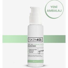 SKIN401 Mineral Filtre Güneş Kremi SPF 50+ Tüm Cilt Tipleri İçin 50 ml Renksiz Özellik
