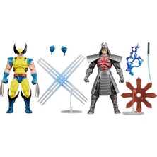 Die Grup Hasbro  Legends Series Gamerverse Wolverine Vs 's Silver Samurai Ikili Aksiyon Figür Seti, Retro Video Game