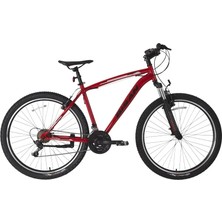 Bisan Leon Erkek Dağ Bisikleti 48CM V 27.5 Jant 21 Vites Mat Sitah Kırmızı