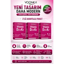 Voonka Vitamin D3+K2 Damla 25 ml 3 Adet