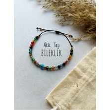 Atölye Merdiven Nazar Akik Bileklik Doğaltaş Bileklik Özel Keseli