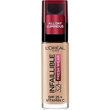 Die Grup L'oreal Paris Infaillible 32 Saat Fresh Wear C Vitaminli Fondöten - 125 Natural Beige