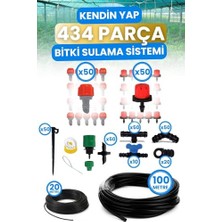 Die Grup Bahçe Balkon Veranda Sera Bitki Çiçek Damlama Nemlendirme Sisleme Püskürtme Hortum Sulama Sistemi, 23435765