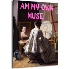 GLAZELLA I Am My Own Muse Modern Sanat Cam Tablo