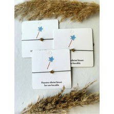 Atölye Merdiven 3lü Arkadaşlık Bilekliği Seti Yıldız Doğum Günü / Nişan / Baby Shower  Anı Bilekliği