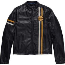 Indian Motorcycle Indıan Motorcycle Cafe Leather Black Erkek Ceket