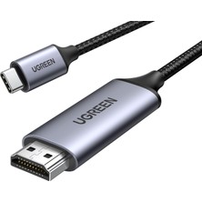 Ugreen MM142 25155 4K 60Hz 18GBPS Usb-C To HDMI Görüntü ve Ses Aktarım Kablosu Örgülü 1metre