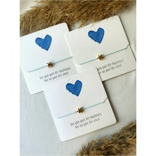 Atölye Merdiven 3lü Arkadaşlık Bilekliği Seti Kaplumbağa Doğum Günü / Nişan / Baby Shower  Anı Bilekliği