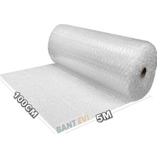 Die Grup Bant Evi Balonlu Naylon Patpat 100CM Genişlikte Rulo Havalı Eşya Koruma Ambalaj Pat Pat (100CM x 5m)