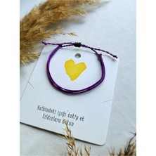 Atölye Merdiven Boho Mutlu Bileklik Unisex Çoklu Ip Bileklik