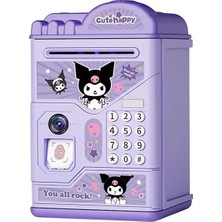 Die Grup Kuromi Elektronik Atm Kumbara, Şifreli ve Parmak Izi Korumalı, Müzikli, Mor