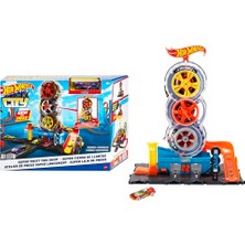 Die Grup Hot Wheels City Tekerlek Kulesi Pisti Hot Wheels™ City Tekerlek Kulesi™ Oyun Seti, 4-8 Yaş Arası Çocuklar Için Hediye HDP02
