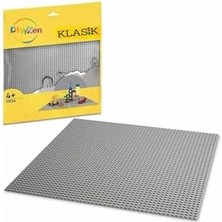 Die Grup Classic Gri Zemin Plakası – 25×25 cm Sert Taban | Lego® ile Uyumlu Yapı Blok Platformu