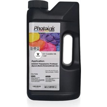 Photoink Dx5 ve DX7/5113 Kafa Uyumlu 1000 ml (Vernik) Varnish (Sert ve Yumuşak Zemin) T - Erf