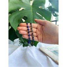 Atölye Merdiven Cesaret Seti El Yapımı Akik Taşı - Lapis Lazuli 2li Doğaltaş Bileklik Seti