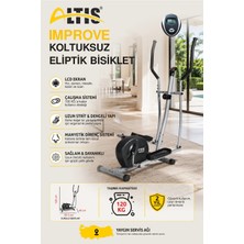 ALTIS Eliptik Bisiklet Manyetik Direnç Sistemi ile 120 kg Taşıma Kapasitesi Siyah