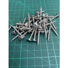 Test 3.5X25 mm Geniş Pul Başlı Mobilya Arkalık Vidası (100 Adet) ARKALIK100