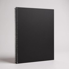Die Grup Fark Tanıtım Çizgili Spiralli Not Defteri, A4 Boyut (21X29,7 Cm), 60 Yaprak, 90GR. Ivory Kağıt, Ofis Için Ideal (Siyah Kapak)