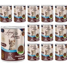 Die Grup Yavru Kedi Balıklı ve Jöleli Konserve Mama 400 gr x 12 Adet