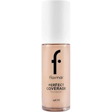Die Grup Flormar Perfect Coverage Yüksek Pigmentli & Yarı Parlak Bitişli SPF15 Fondöten
