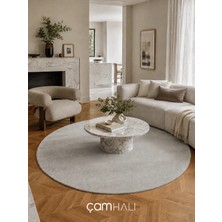 Eko Halı Zen 01 Grey Daire Hav Toz Vermez Yumuşak Dokulu Salon Halısı Oturma Odası Halısı Yatak Odası Halısı Çocuk Odası Halısı Koridor Halısı Mutfak Halısı Modern Makine Halısı