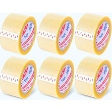 Die Grup 57 mm x 100 mt Şeffaf Koli Bandı Hotmelt Red 6 Adet