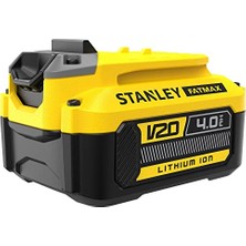 Die Grup Stanley - Fatmax SFMCB204-XJ Fatmax 18V/4.0 Ah SFMCB204 (Lityum Iyon, Kendi Kendine Deşarj Yok, Hafıza Etkisi Yok, 3 Kademeli LED Şarj Durumu Göstergesi, Tüm V20 Akü Ürünleri Için Kullanılabilir