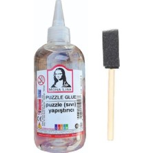 Die Grup Puzzle Yapıştırıcı 250 ml 1 Adet ve Dağıtıcı Sünger Fırça 1 Adet Monalisa Pazıl Yapıştırıcısı