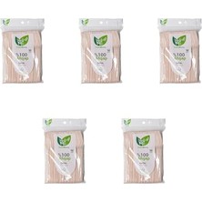 Die Grup Roll-Up Doğaya Dönüş Ekolojik Doğal Doğa DOSTU%100 Ahşap Çatal - 16 Cm. - 50'li 5 Paket