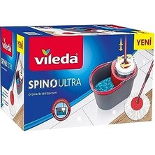 Die Grup Vileda 170644 Spino Ultra Temizlik Seti, Siyah/kırmızı