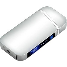 Die Grup Şarjlı Zsız Dokunmatik USB Çakmak Plazma Gümüş