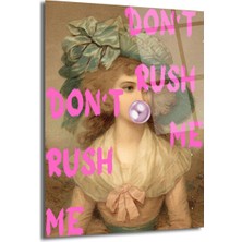 GLAZELLA "don't Rush Me" Pop Art Temalı Temperli Cam Tablo