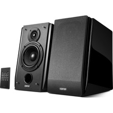 Edifier R1850DB Optic Girişli ,Bluetooth,Subwoofer Çıkışlı 4'' Bas Ünitesi 2.0 Aktif Hoparlör 70W RMS Piyano Siyah