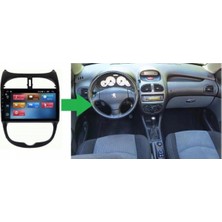 Navio 206 Android Gps Carplay 8+256 GB Kamera + Çerçeve (1998-2010) Uyumlu (Yazılımsal) Pro Series NV-1156