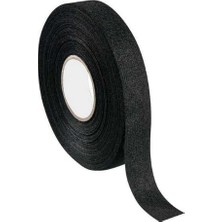 Die Grup Tüylü Siyah Bez Bant, 18MM x 10M, Tekstil Dokulu, Güçlü Yapışkanlı Kablo Sarma Bandı