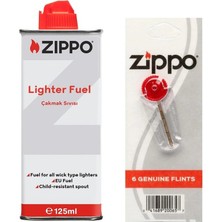 Die Grup Zippo Çakmak Benzin 1ADET Taş 1ADET Set