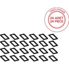 Alfafonet Fast-Fit Sc-Dupleks/lc-Quad 24'lü Fiber Optik Adaptör Sabitleyici Plastik Aparat - Siyah