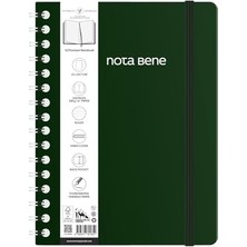Die Grup Nota Bene Spiralli Premium Sert Kapak Defter, 21X29,7 Cm, Çizgili
