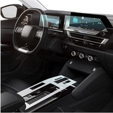 Die Grup Citroen C4 Max 2025 ile Uyumlu Dijital Gösterge, Navigasyon ve Orta Konsol Koruyucu 3'lü Set