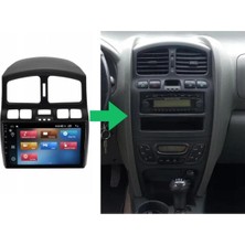 Navio Hyundai Santa Fe Android Gps Carplay 8+256 GB Kamera + Çerçeve (2000-2005) (Yazılımsal) Pro Series NV-1346