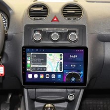 Navio Volkswagen Caddy Dijital Klima Android Gps Carplay 8+256 GB Kamera + Çerçeve (2004-2015) Uyumlu (Yazılımsal) Pro Series NV-1350