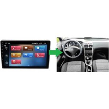 Navio Peugeot 307 Android Gps Carplay 8+256 GB Kamera + Çerçeve (2001-2009) (Yazılımsal) Pro Series NV-1243