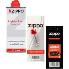 Die Grup Zippo Çakmak Benzin Taş Fitil Seti