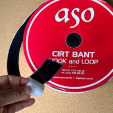 Die Grup Yapışkanlı Cırt Bant Seti 25 Metre (25M Dişi + 25M Erkek) – Yüksek Güçlü Yapışkanlı Hook Loop Şerit Bant Siyah (Siyah, 2 Cm)