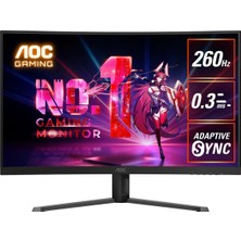 Aoc C32G42ZE 32\" 260Hz 0,3ms Full Hd HDR10 Va Curved Oyuncu Monitörü