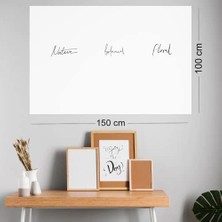 Die Grup Akıllı Kağıt - 100X150 cm Beyaz, 2 Adet Yapışkansız Statik Tutunabilir, Pratik Yazı Tahtası ve Pano