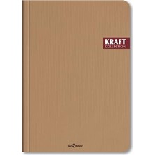 Die Grup Le Color Kraft Ofis Defter Çizgili Kahve
