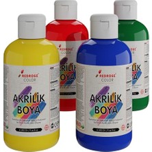 Die Grup Ana Renkler Akrilik Boya 4'lü Set 4X250GR